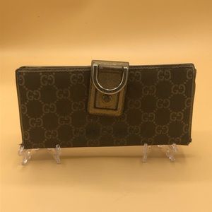 Gucci “Abbey” GG Canvas Brown/Gold Wallet